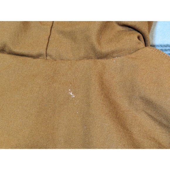 Steelguard Quilt lined Jacket Coat Hooded Tan Size S Embroidered - Picture 3 of 8